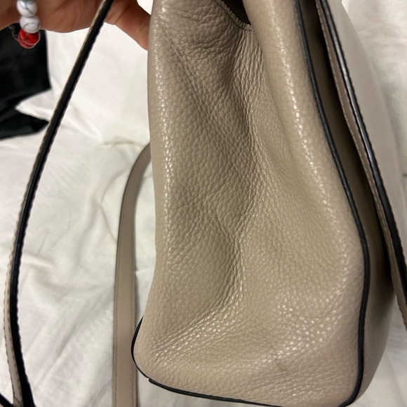 Kate Spade Laurel Magnolia Leather Purse Taupe Beige Classic - Picture 8 of 11